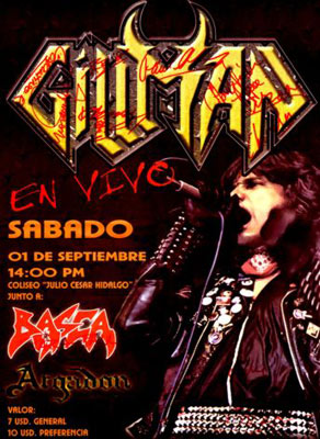 Afiche de la presentación en Quito (2001)