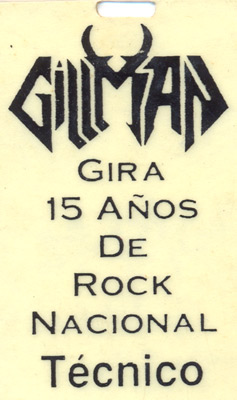 Carnet Gillman 15 años (1992)
